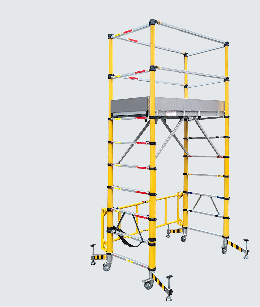 高空安全作业助手-绝缘伸缩脚手架