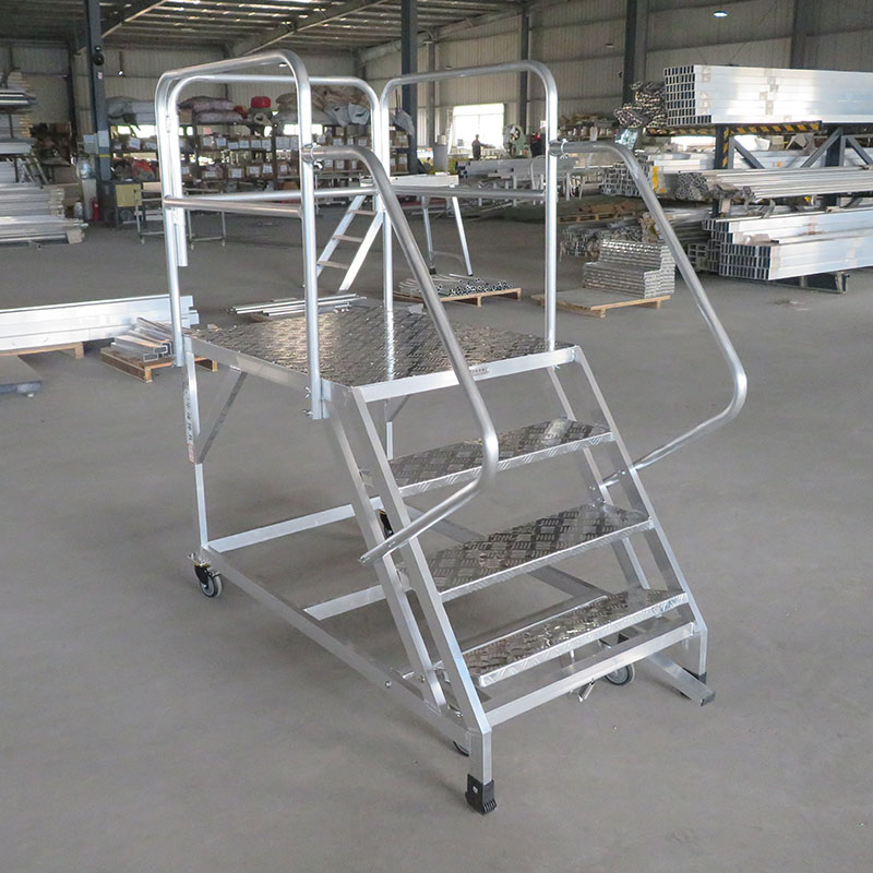 铝合金移动仓储登高车